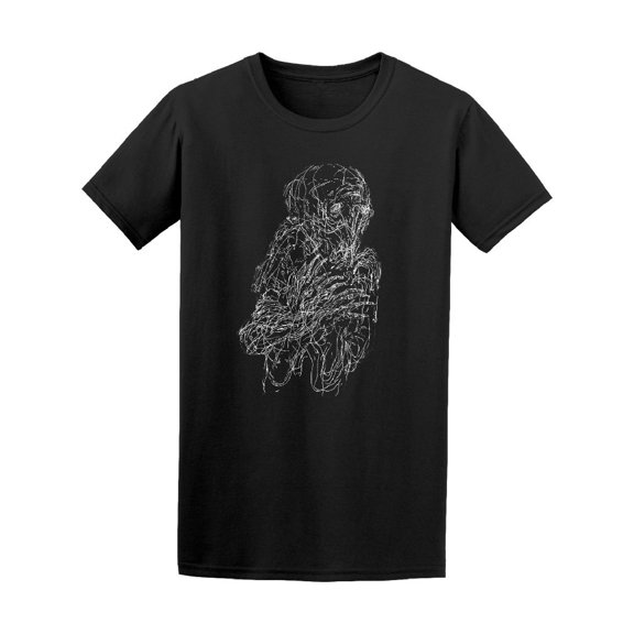 Expressive Human Emotions Sketch Tee Men's -Image by Shutterstock