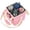 Pink-4 Cup, variant on Evjurcn 6 Cup Drink Carrier, Portable Insulated Reusable Drink Caddy for Car and Delivery, Dark Gray