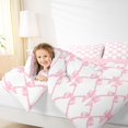 thumbnail image 5 of Feelyou Girly Pink Bow Full Size Comforter Sets for Child, Cute Ribbon Bowknot Bedding Comforter Set, Fairy Tale Princess Reversible Bedding Sets, Super Cozy Room Decor, 3 Pieces, 5 of 9