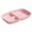 Pink, variant on Dvruxg Divided Plates, Portion Control Bariatric Plate, Wheat Straw Plates with 3 Compartments, Unbreakable Reusable Portion Control Plates, BPA Free