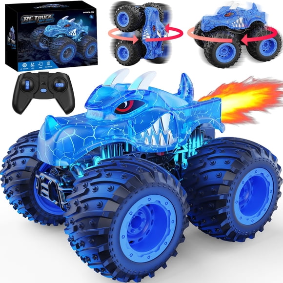 Baodlon con control remoto Monster Car para niños de 3 a 8 años con aerosol
