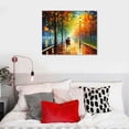 thumbnail image 4 of ONETECH Abstract Canvas Paintings 3D Modern Oil Painting on Canvas  Contemporary Colorful Wall Art Romantic Couples Blue Artwork for Home Decorations, 4 of 4