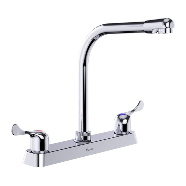 Mezcladora de 8” para Cocina con Cuello Tipo Cobra y Manerales de Palanca, Primo Esencial, IUSA