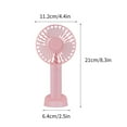 thumbnail image 2 of Mouliraty Mini Portable Small Fan Quiet Rechargeable Office Desktop Fan, 2 of 9