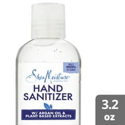 SheaMoisture Hand Sanitizer With Argan Oil & Plant Based Extracts Gel Antibacterial, Kills 99.99% of Germs 3.2 oz