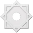 thumbnail image 1 of Ekena Millwork CMP24AL-06000 24 Pouces x 6 Pouces ID Carré Axel Architectural Grade PVC Contemporain Médaillon de Plafond, 1 of 1