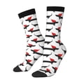 thumbnail image 1 of Balery Christmas Dachshund Calcetas Largas con Estampado para Hombre y Mujer – Suaves y Transpirables, Talla Única (US 5-11), 1 of 6