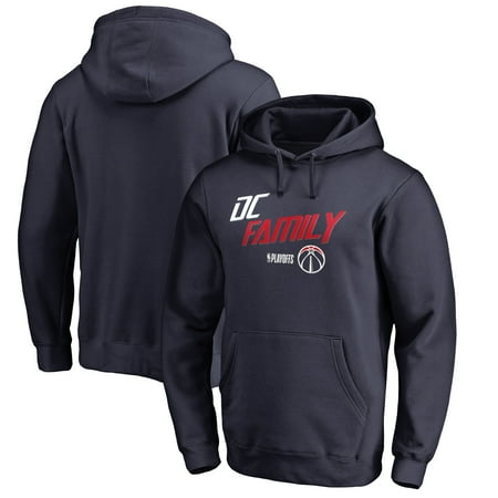 Men's Fanatics Branded Navy Washington Wizards 2018 NBA Playoffs Slogan Pullover Hoodie