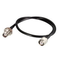 Uxcell RG58 RF Coaxial Cable TNC Male to TNC Female Pigtail Jumper Cable 50 Ohm 20-Inch