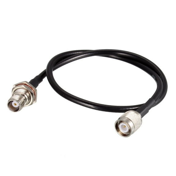 Uxcell RG58 RF Coaxial Cable TNC Male to TNC Female Pigtail Jumper Cable 50 Ohm 20-Inch