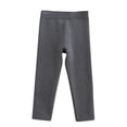 thumbnail image 2 of NAISIBABY Toddler Girls Leggings Pants, Elastic Waist Solid Color Stretchy Comfy Keep Warm Outerwear Pants Dark Gray 9-11T, 2 of 3