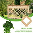thumbnail image 6 of Gymax Wood Raised Garden Bed w/ Trellis Elevated Planter Box w/ Storage Shelf and Drawer, 6 of 10