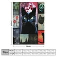 thumbnail image 4 of Nawypu Black Cat Blanket for Kids Teens Adults, Soft Lightweight Cozy Flannel Throw Blanket Cat Gifts for Women Men Girls -Size ), 4 of 6