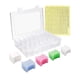 thumbnail image 5 of Wosthever Herramienta de hilo ABS resistente al agua, fácil organización para bricolaje, caja de bobinas de bordado de punto de moda + 150 + Caja+150bobbi+Etiquetas 2Conjunto, 5 of 6