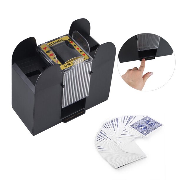 6 Deck Automatic Card Shuffler for Home Card Games etc