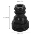 thumbnail image 4 of 5Pcs Wash Machine Faucet To Hose Coupling Adapter Washing Machine Faucet Adapter, 4 of 5