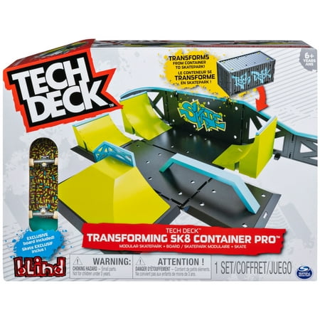 Tech Deck - Transforming SK8 Container with Ramp Set and Skateboard