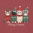 thumbnail image 3 of Wild Bobby Meowy Catmas, Christmas Cat Lover Design Unisex Sweater Crewneck Sweatshirt, 3 of 5