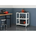thumbnail image 2 of Trinity  Metal Utility Cart 30x18x36 White, 2 of 5