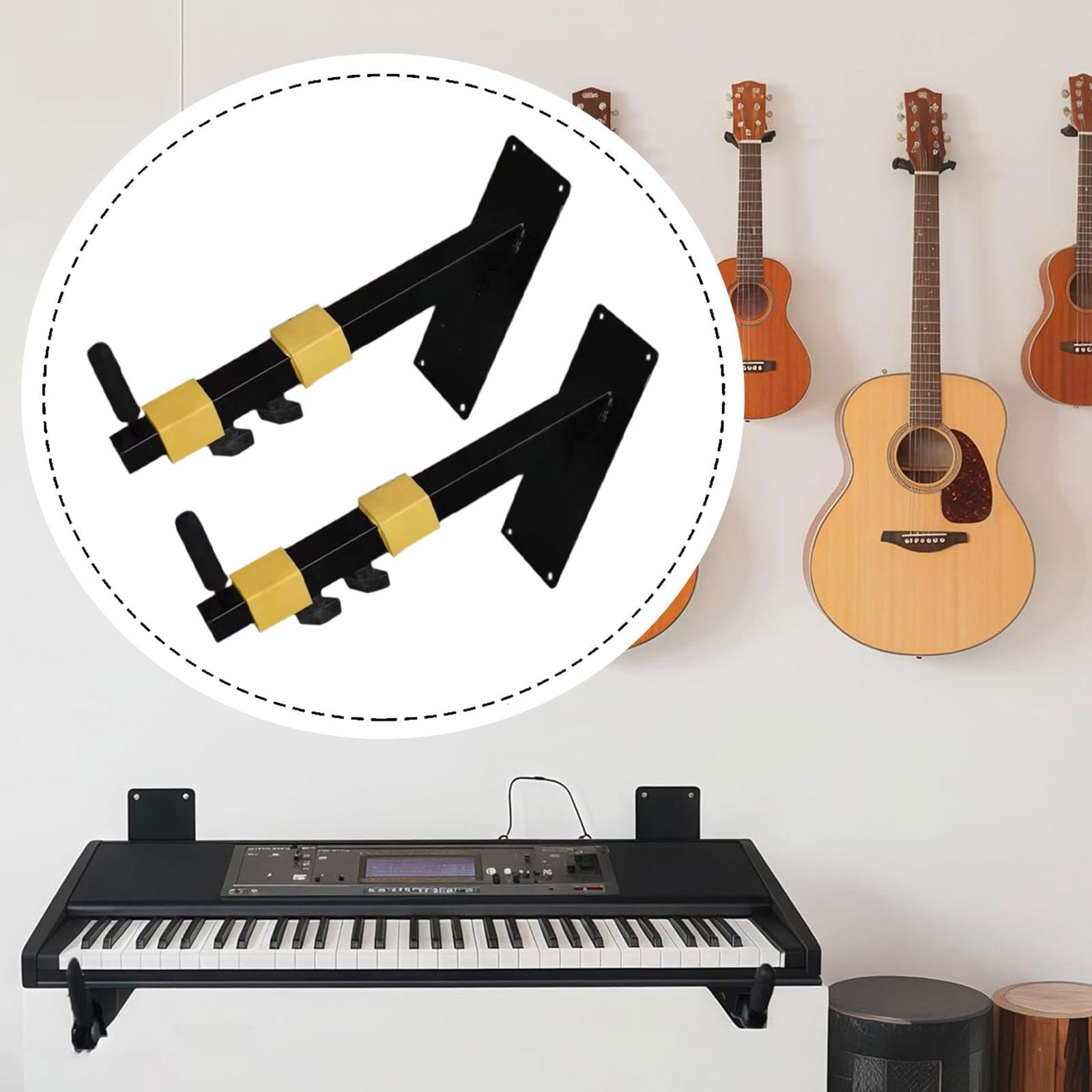 LeeQinersw 1 Pair Wall Mount Electronic Keyboard Rack Durability Practical Space Saving