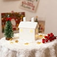 thumbnail image 6 of Christmas Village Houses,1PCS Ceramic Christmas Village Houses,Xmas Street Lamp DIY Xmas Village Houses Figurine for Tabletop Mantle Decor(#001), 6 of 6