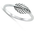 thumbnail image 4 of Leaf Me Alone Independence Ring .925 Sterling Silver Band Jewelry Female Male Unisex Size 6, 4 of 4