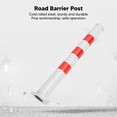 thumbnail image 3 of Tráfico Delineator Post Cone, 29.5in Acero Tráfico Delineator Post Cone Con Base, 2 Cadena De Eslabones Oreja Ganchos Parking Cadena Barrera Conos De Seguridad Control De, 3 of 7