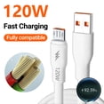 thumbnail image 3 of Trayknick Data Cable High Current Fast Charging 120W Micro USB Mobile Phone Charger Cable Data Cord for Office, 3 of 13