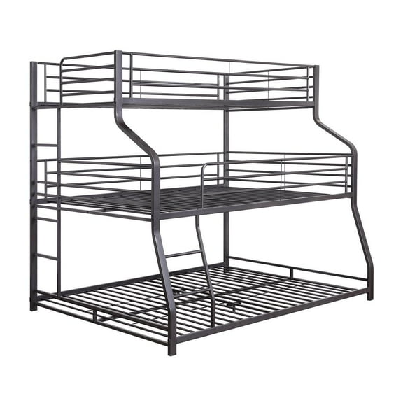 ACME Caius II Triple Bunk Bed in Gunmetal