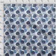 thumbnail image 4 of oneOone Cotton Cambric Medium Blue2 Fabric Ocean Underwater Life Dress Material Fabric Print Fabric By The Yard 42 Inch Wide, 4 of 4