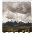 thumbnail image 3 of Ambesonne Kansas Shower Curtain, Mountains Colorado Gloomy, 69"Wx70"L, Multicolor, 3 of 3