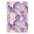 thumbnail image 7 of FORMRS 1-Subject Spiral Notebook 8" x 5" College Ruled 60 Refillable Sheet A5 Hard Cover, 2 Pack, Pastel Purple Marble Pattern, 7 of 7