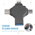 thumbnail image 5 of 4 in 1 USB 3.0 Pendrive 128GB Flash Drive Memory Stick, 5 of 5