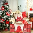 thumbnail image 2 of 4PCS Christmas Pillow Covers 18x18 inch Winter Throw Pillow Covers Red Merry Christmas Tree Snowflake Pillow Covers Gold Let it Snow Decor Cushion Case for Holiday Home Sofa Couch, 2 of 6
