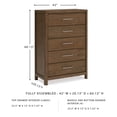 thumbnail image 3 of Ashley Furniture Cabalynn Light Brown Chest of Drawers, 3 of 8