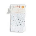 thumbnail image 2 of Lulujo - Baby Security Blanket Lovie Cotton Muslin with Satin Trim, 2 of 5