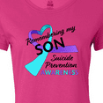 thumbnail image 4 of Inktastic Remembering my Son- suicide prevention awareness Women's T-Shirt, 4 of 5