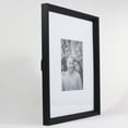thumbnail image 3 of Lawrence Frames 5x7 Wide Border Matted Frame - Gallery Black 11x14, 3 of 3