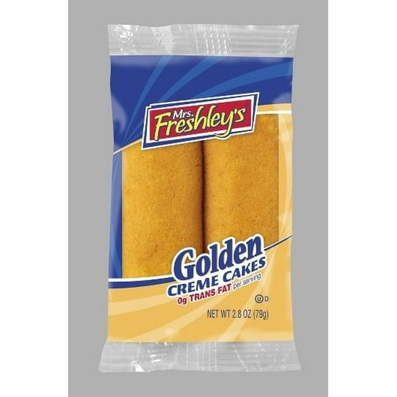 Mrs.Freshleys Golden Creme Filled Cake, 2.8 Ounce -- 48 per case