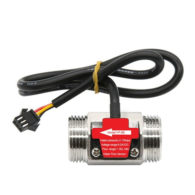 1/2" 3/4" 1" 1-1/2" 2" Water Flow Sensor 1.75MPa Hall Sensor Flowmeter DC5~18V Used To Measure The Flow Of The Medium ,Durable Build
