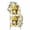 Yellow, variant on Lemon Basket Summer Arch Backdrop Cover 5FT, Farmhouse Vintage Tan Spandex Fitted Stretchy Arch Stand Covers, Round Top Chiara Backdrop Cover for Wedding Party Birthday Baby Shower