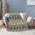 thumbnail image 6 of KLL Fleece Blanket Plush Throw Blanket Traditional Tribal Aztec1 ,Soft Fuzzy Cozy Flannel Blanket for Couch Sofa Bed.(40"x30" ), 6 of 7