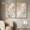 thumbnail image 5 of Golden Luxe Abstract Pair Set Canvas Neutral Abstract Art by Art Remedy, Gold Frame, 24 x 36, 5 of 6