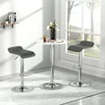 thumbnail image 6 of VECELO Set of 2 Bar Stools, Modern Swivel Adjustable Height Counter Barstools with Footrest for Kitchen/Bar/Dining Room/Living Room/Party, Black, 6 of 9
