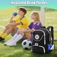 thumbnail image 2 of Mochila de fútbol YOREPEK de gran capacidad para niños con puerto USB, 2 of 9