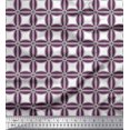 thumbnail image 1 of Soimoi Rayon Fabric Semi Circle & Square Geometric Print Fabric by the Yard 42 Inch Wide, 1 of 3