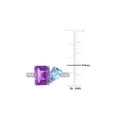 thumbnail image 2 of 3.10 Carat (Ctw) Sky-Blue Topaz and Amethyst Ring in Sterling Silver for Women, 2 of 6