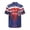 American Flag Art, variant on Eagle America 250 Men's Short Sleeve Casual Shirt, Quick Drying Moisture Wicking Men's Short Sleeve Shirt Men's Short Sleeve Button Shirt for Beach Travel
