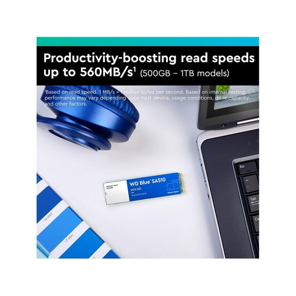 Western Digital 500GB WD Blue SA510 SATA SSD, Internal M.2 2280