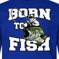 thumbnail image 4 of Inktastic Born to Fish Long Sleeve Youth T-Shirt, 4 of 5